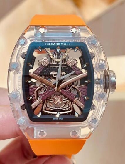 Review Replica Richard Mille RM 47 Tourbillon Samurai Sapphire Watch - Click Image to Close